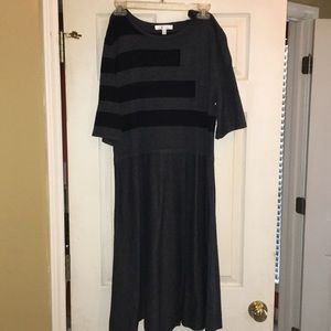 Black and gray dress, Size Xl, worn once